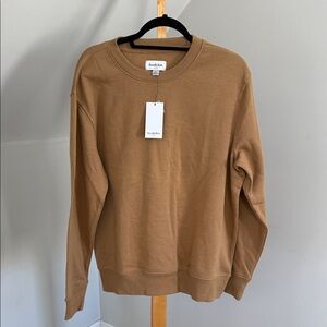 NWT Goodfellow & Co Men's Tan Crewneck Sweatshirt
